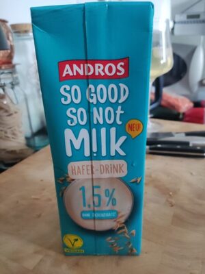 Not milk front packaging