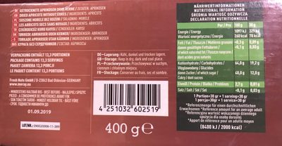 Abricots secs sans noyaux