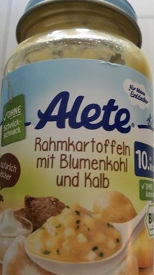 Rahmkartoffeln mit Blumenkohl und Kalb
