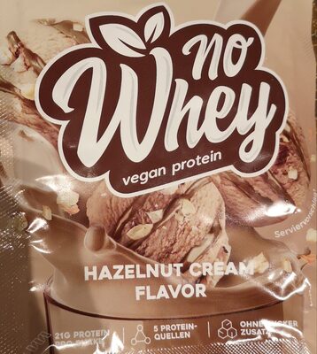 No Whey vegan protein Hazelnut Cream Flavor