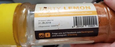 Tasty Lemon front packaging