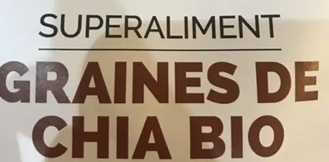 Graines de chia bio ingredients label