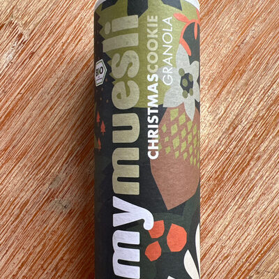 Mymuesli ChristmasCookie Granola front packaging