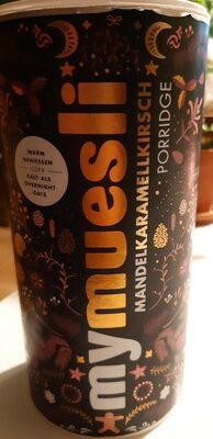 Porridge amande caramel cerise