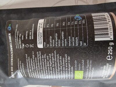 Schwarzkümmelsamen front packaging