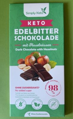 Edelbitter schokolade front packaging