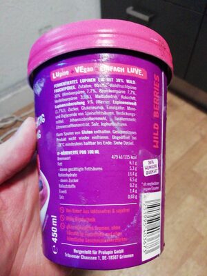 LUVE aus Lupinen Wild Berries Frozen Lughurt