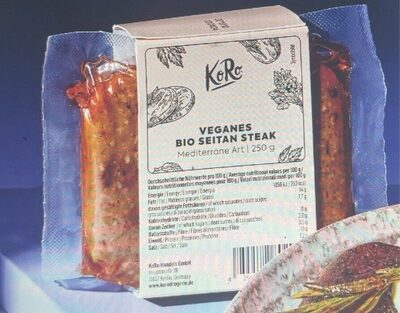 Bistecca di seitan bio alla mediterranea