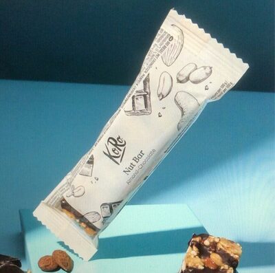 Barre chocolat cacahuetes bio front packaging