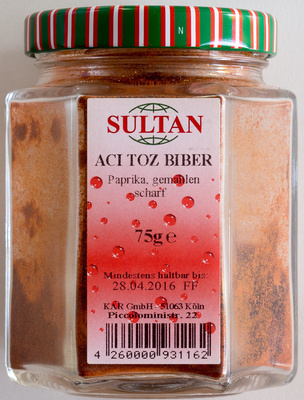 Paprika, gemahlen scharf