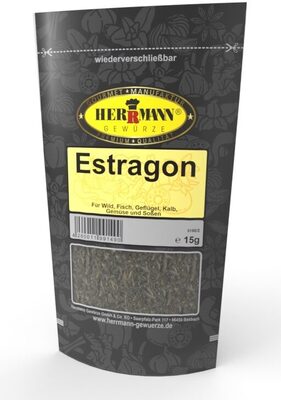 HERRMANN GEWÜRZE PREMIUM QUALITÄT Estragon Für Wild, Fisch, Geflügel, Kalb, Gemüse und Soßen Artikel-Nr. 3150 15g 2,39 € 1kg 159.30€