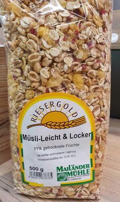 Müsli leicht & locker front packaging