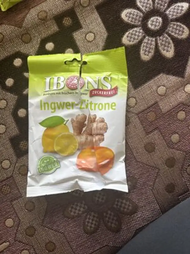 Ingwer-zitrone, Zuckerfrei ingredients label