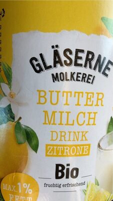 Buttermilch Drink Zitrone Bio front packaging