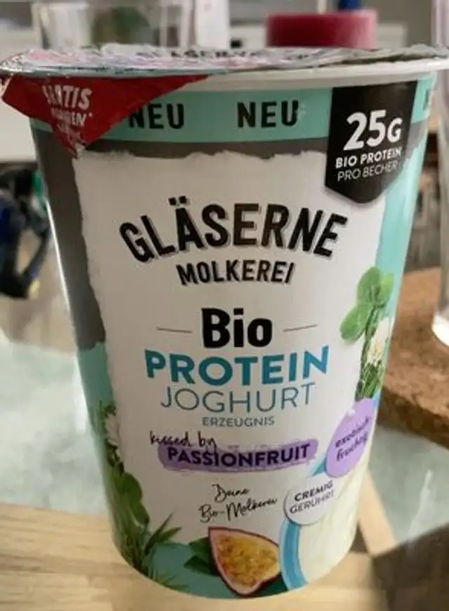 Protein Joghurt Passionfruit front packaging