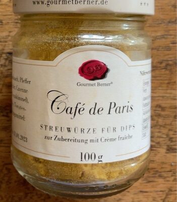 Café de Paris front packaging
