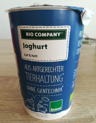 Joghurt front packaging