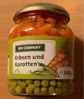 Erbsen und Karotten