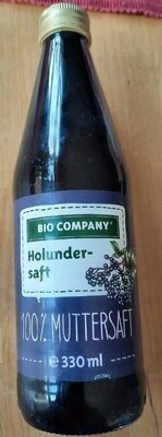 Holundersaft front packaging