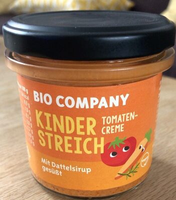 Kinderstrech Tomatencreme front packaging