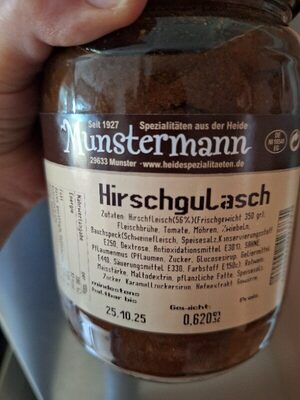 Hirschgulasch