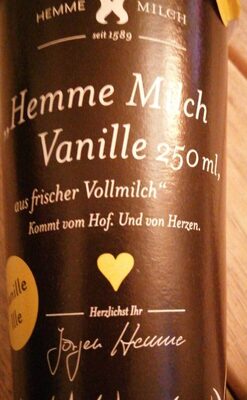 Vanille milch