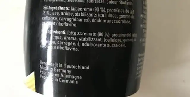 Inko X Treme Protein 50g, Vanille ingredients label