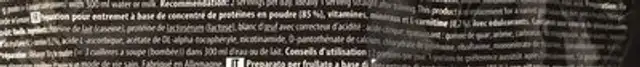 Inkospor X-treme Muscle 85, Vanille, Pulver ingredients label