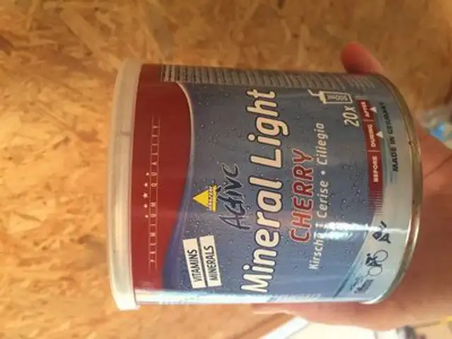 Inko Active Mineral Light Pulver 330G Dose Merken ingredients label