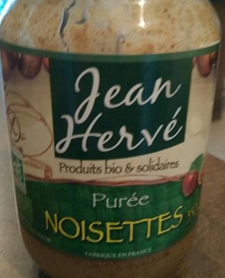 Purée noisette front packaging