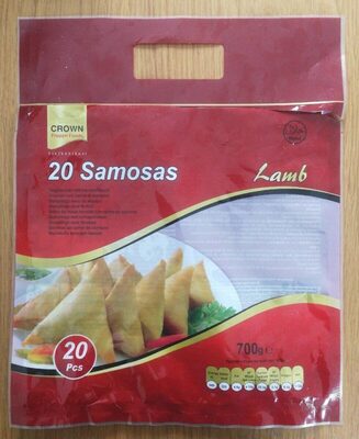 Samosas front packaging