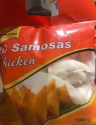 Samosas chicken front packaging