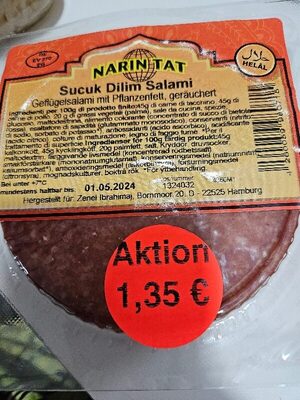 sucuk Dilim Salami front packaging