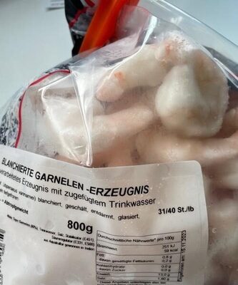Blanchierte Garnelen