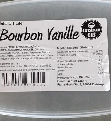 Bourbon Vanille Eis front packaging