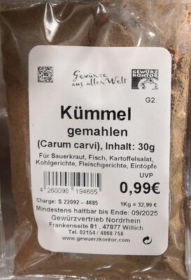Kümmel gemahlen