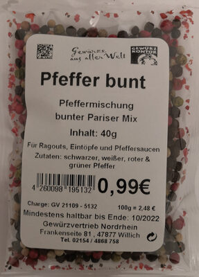 Gewürzkontor Pfeffer bunt