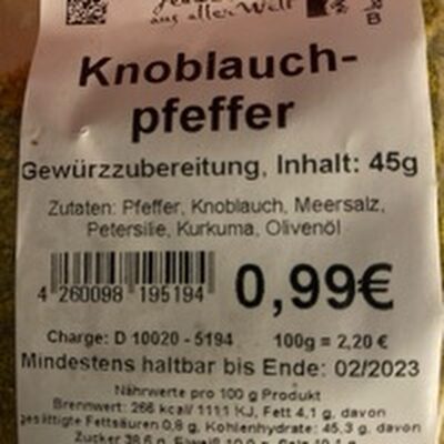 Knoblauchpfeffer