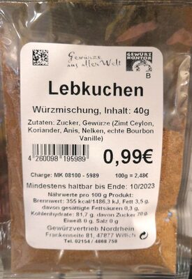Gewürzkontor Lebkuchen