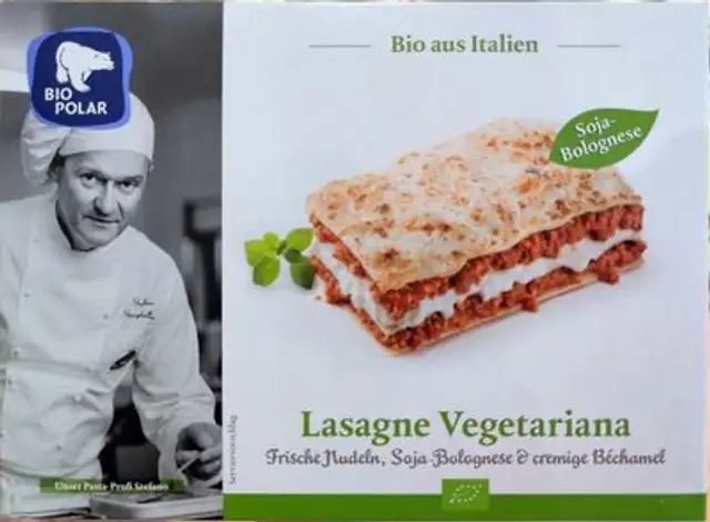 Lasagne vegetariana front packaging