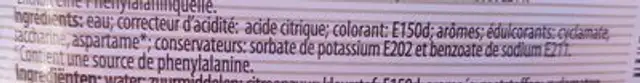 BellaIce ingredients label