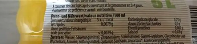 Sun bella nutrition facts table