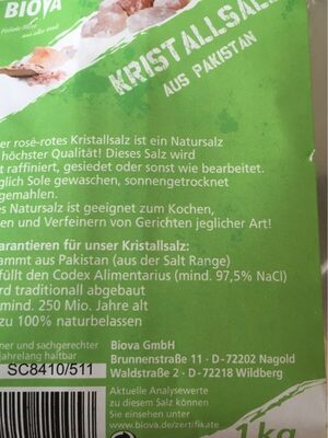 Kristallsalz aus Pakistan
