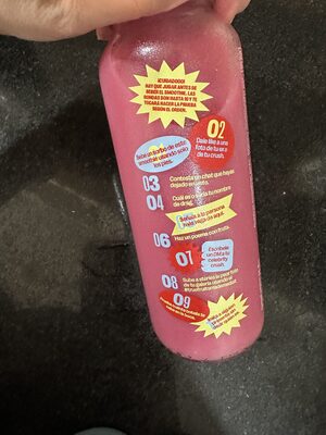 Zumo de frutos rojo front packaging