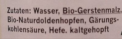 Hell Frei ingredients label