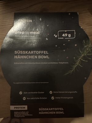 Süsskartoffel Hähnchen Bowl