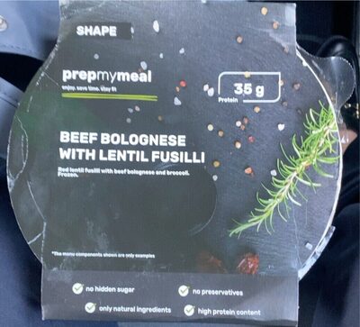 Beef Bolognese With Lentil Fusilli