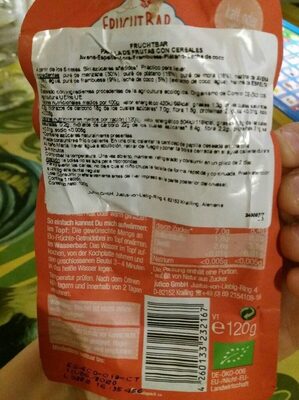 Papilla de frutas con cereales