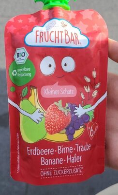 Kleiner Schatz Erdbeere Birne Traube Banane Hafer
