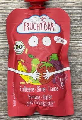 Erdbeere Birne Traube Banane Hafer